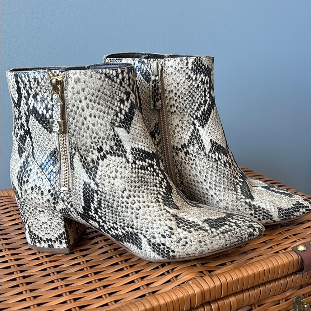 Cole Haan Snakeskin Ankle Boots